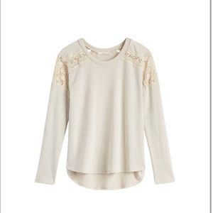 Lace detailed sweater